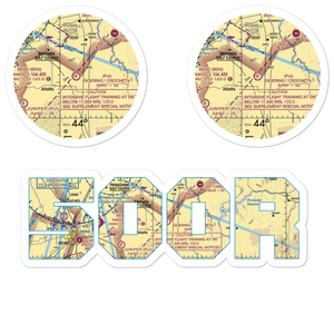 Goering Ranches / Crocheta Airport Estates (50OR) VFR Sectional Sticker Pack