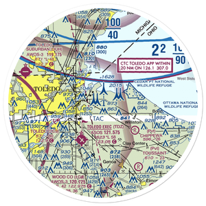 Culver Field (50OH) VFR Sectional Sticker (30 mile)