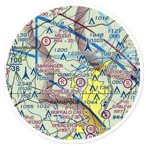 Ervin Airfield (50NC) VFR Sectional Sticker (20 mile)