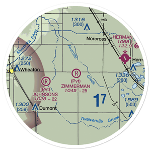Zimmerman Airport (50MN) VFR Sectional Sticker (20 mile)