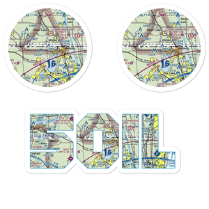 Midland Airport (50IL) VFR Sectional Sticker Pack