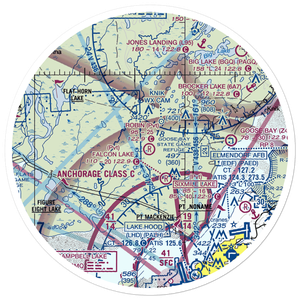 Robin'S Landing (50AK) VFR Sectional Sticker (30 mile)