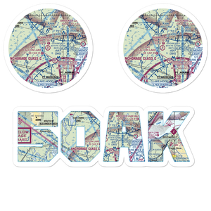 Robin'S Landing (50AK) VFR Sectional Sticker Pack