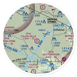 Garnett Ranch Airport (4XS9) VFR Sectional Sticker (20 mile)