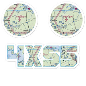 Scrappin Valley Airport (4XS5) VFR Sectional Sticker Pack