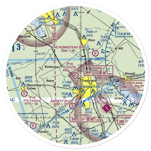 Coyote Field (4XS1) VFR Sectional Sticker (30 mile)