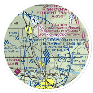 Dave Eby Field (4XA5) VFR Sectional Sticker (20 mile)