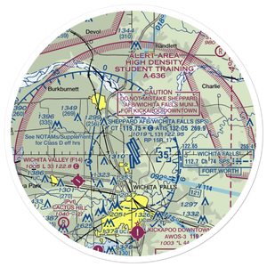Dave Eby Field (4XA5) VFR Sectional Sticker (30 mile)