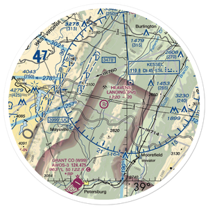 Heaven's Landing Airstrip (4WV4) VFR Sectional Sticker (30 mile)