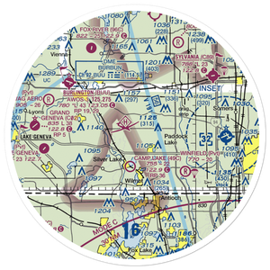 Digger Dougs Airport (4WN9) VFR Sectional Sticker (30 mile)