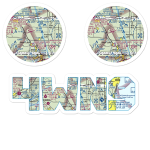 Digger Dougs Airport (4WN9) VFR Sectional Sticker Pack