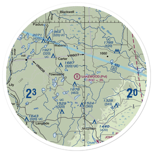 Lakewood Airpark (4WN3) VFR Sectional Sticker (30 mile)