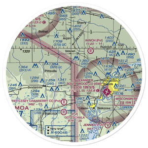 Swensen Airport (4WN2) VFR Sectional Sticker (30 mile)