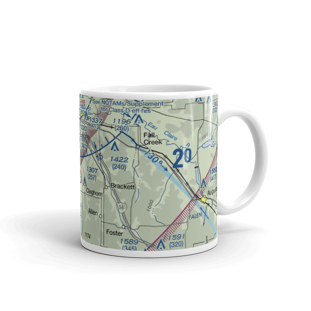 Carlson Airport (4WI5) VFR Sectional  Mug 