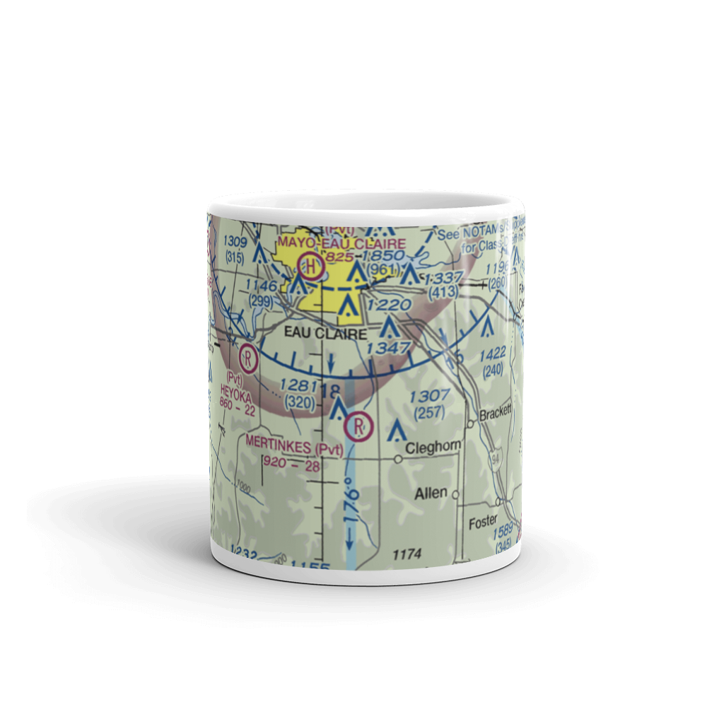 Carlson Airport (4WI5) VFR Sectional  Mug 