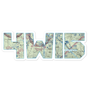 Carlson Airport (4WI5) VFR Sectional Sticker