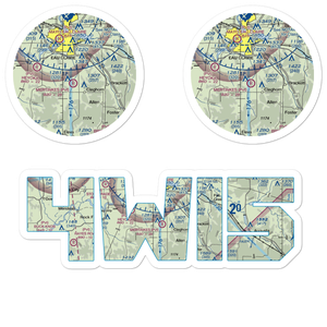 Carlson Airport (4WI5) VFR Sectional Sticker Pack
