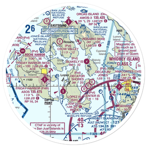 Windsock Airport (4WA4) VFR Sectional Sticker (30 mile)