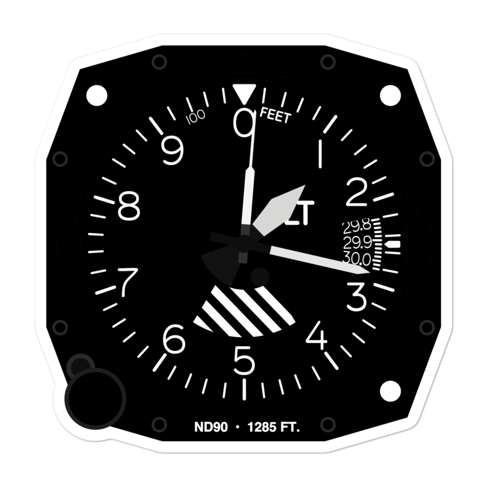 Dahl Private Airport (ND90) Altimeter Stickers 