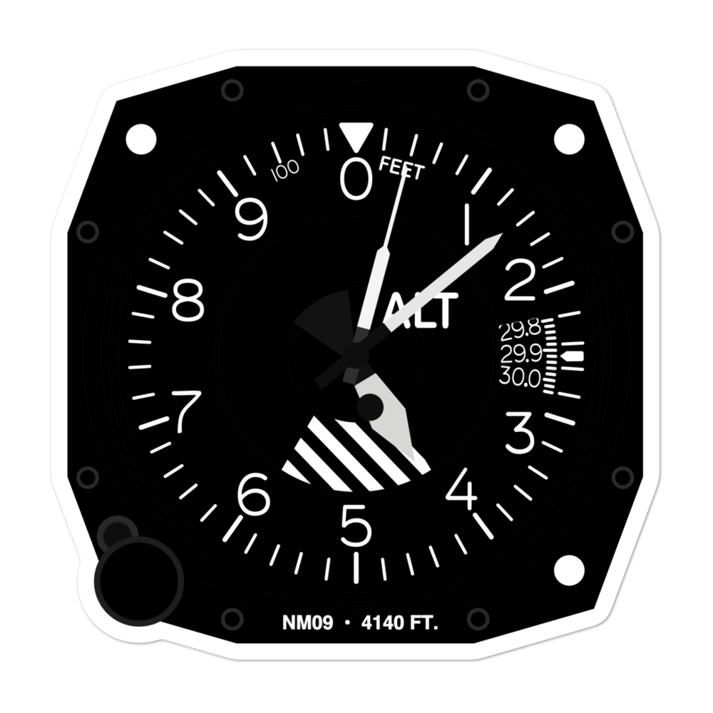 First Aero Squadron Airpark (NM09) Altimeter Stickers 