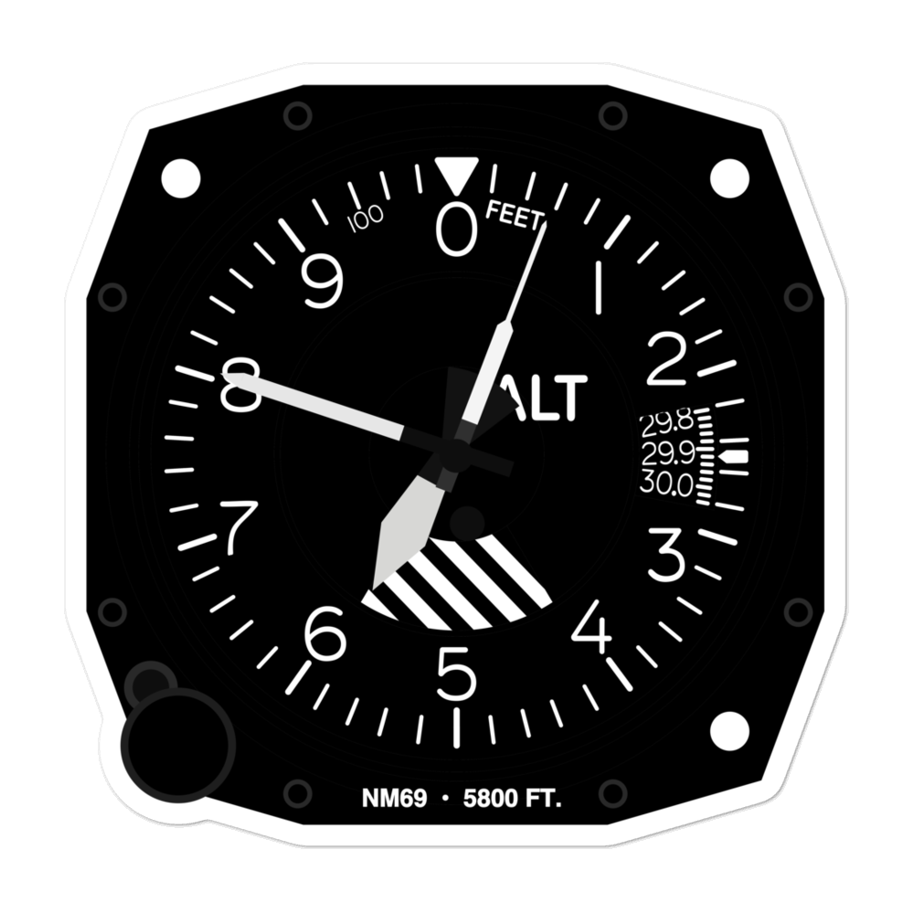 Casas Adobes Airpark (NM69) Altimeter Stickers 