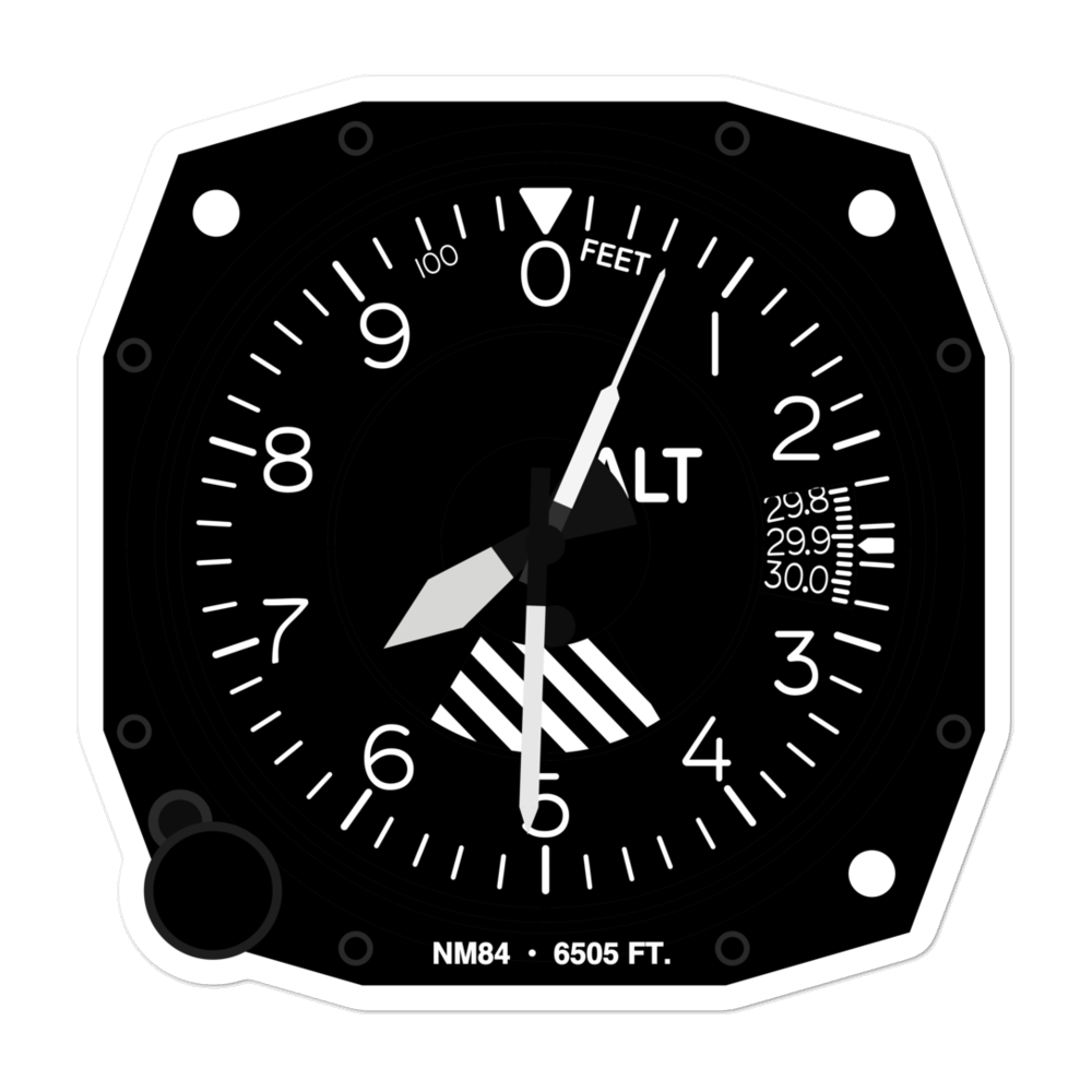 G Bar F Ranch Airport (NM84) Altimeter Stickers 