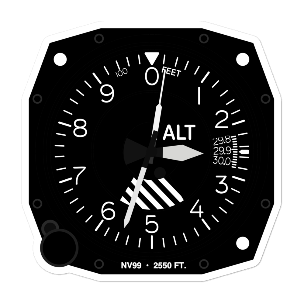 Maverick Heliport (NV99) Altimeter Stickers 