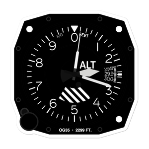 Mountain View Hospital Heliport (OG35) Altimeter Stickers