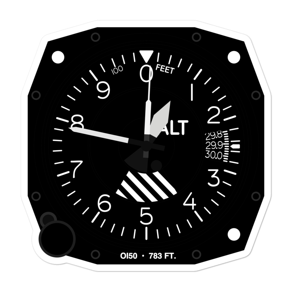 1st District Police Station Heliport (OI50) Altimeter Stickers 