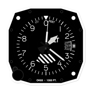 Sheffield-Smith Airstrip (OK83) Altimeter Stickers