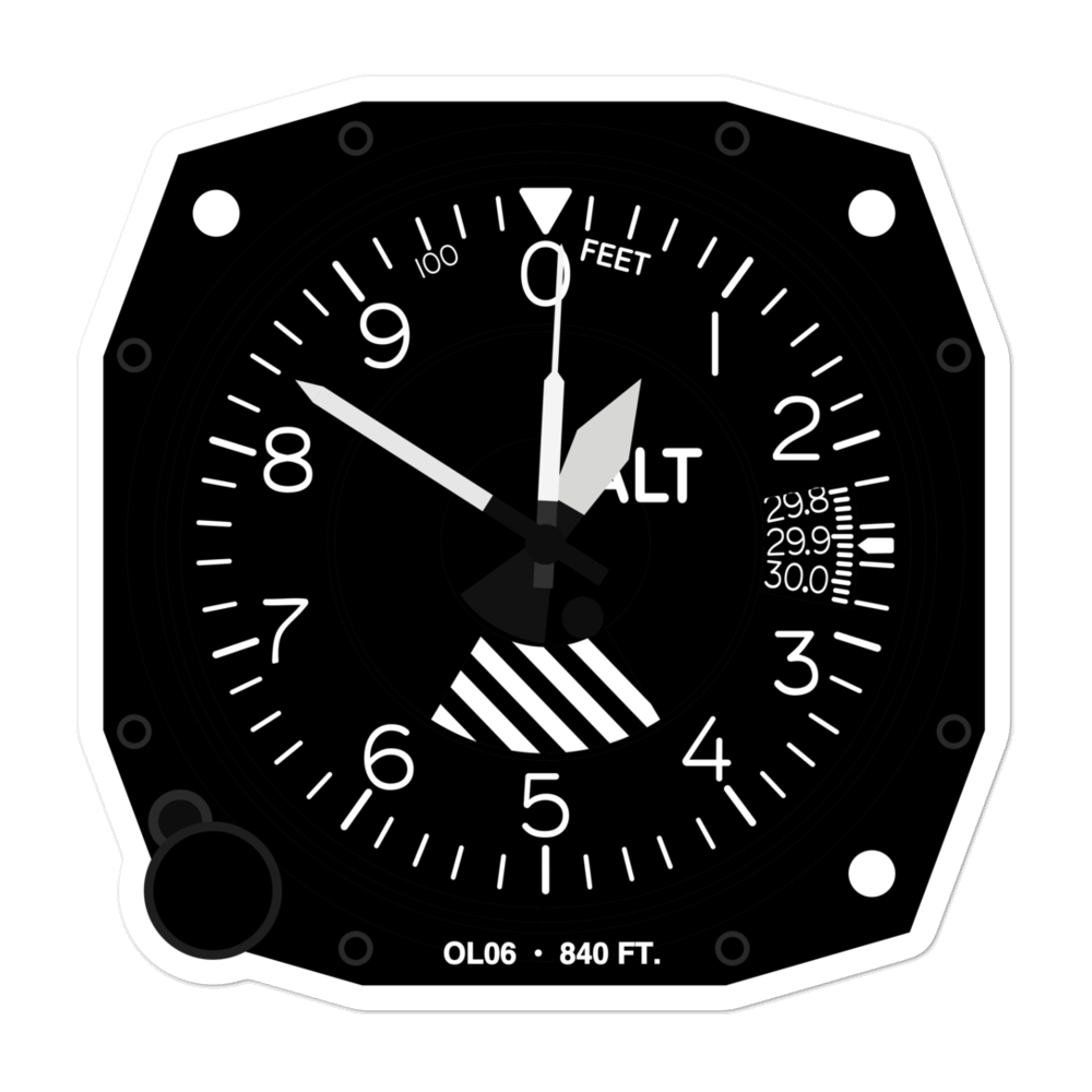 Bristow Hospital Heliport (OL06) Altimeter Stickers 