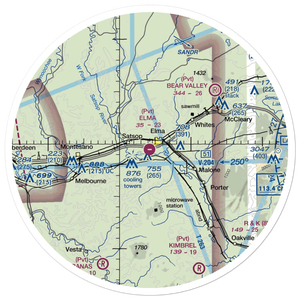 Elma Municipal Airport (1WA7) VFR Sectional Sticker (30 mile)