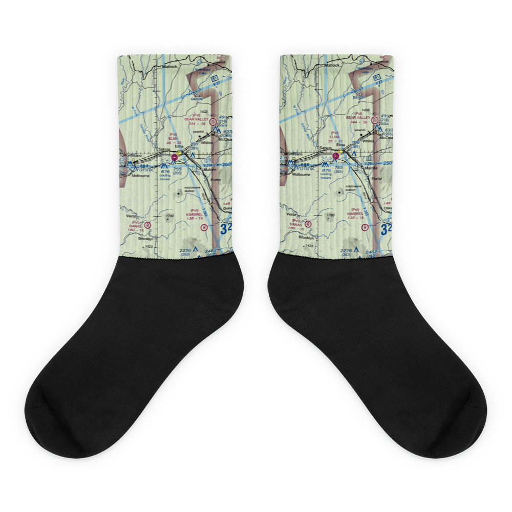Elma Municipal Airport (1WA7) VFR Sectional Socks 