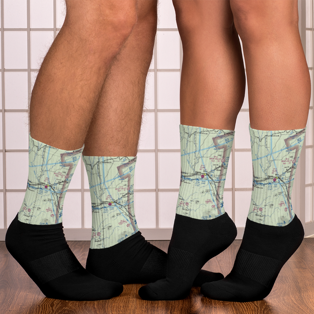 Elma Municipal Airport (1WA7) VFR Sectional Socks 