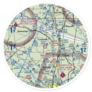 Cool Water Airport (4VG2) VFR Sectional Sticker (30 mile)