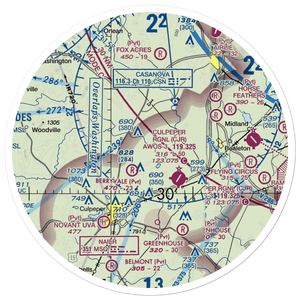 Pleasantdale Field (4VA9) VFR Sectional Sticker (30 mile)