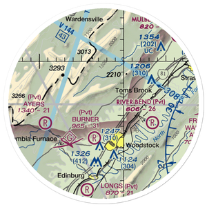 Hepner Airport (4VA4) VFR Sectional Sticker (20 mile)