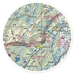 Hepner Airport (4VA4) VFR Sectional Sticker (30 mile)
