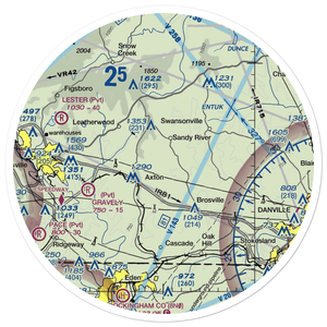 Davis Field (4VA1) VFR Sectional Sticker (30 mile)