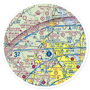 Addington Field (4TX8) VFR Sectional Sticker (30 mile)