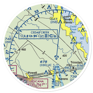 Hancock Airport (4TX5) VFR Sectional Sticker (20 mile)