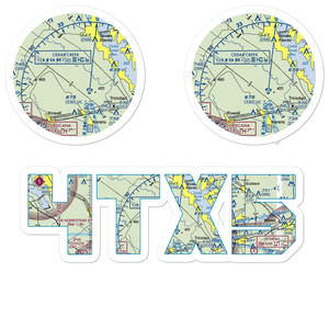 Hancock Airport (4TX5) VFR Sectional Sticker Pack