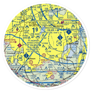 Birk Airport (4TX4) VFR Sectional Sticker (30 mile)