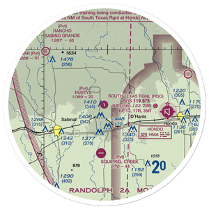 Glasscock Field (4TS8) VFR Sectional Sticker (30 mile)