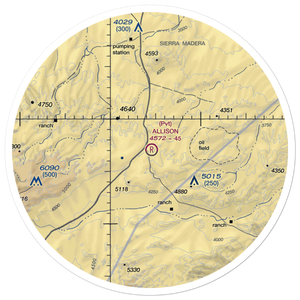 Allison Ranch Airport (4TS7) VFR Sectional Sticker (30 mile)