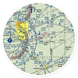 Southfork Airport (4TN9) VFR Sectional Sticker (30 mile)