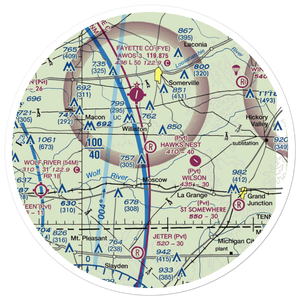 Hawks Nest Airport (4TN3) VFR Sectional Sticker (30 mile)