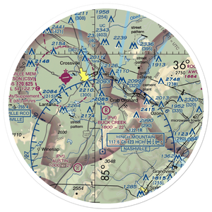 Buck Creek Ranch Airport (4TN2) VFR Sectional Sticker (30 mile)