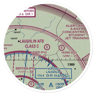 Lewis Private Airport (4TE2) VFR Sectional Sticker (20 mile)