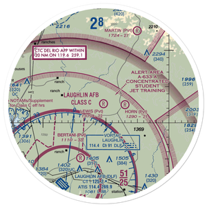 Lewis Private Airport (4TE2) VFR Sectional Sticker (30 mile)